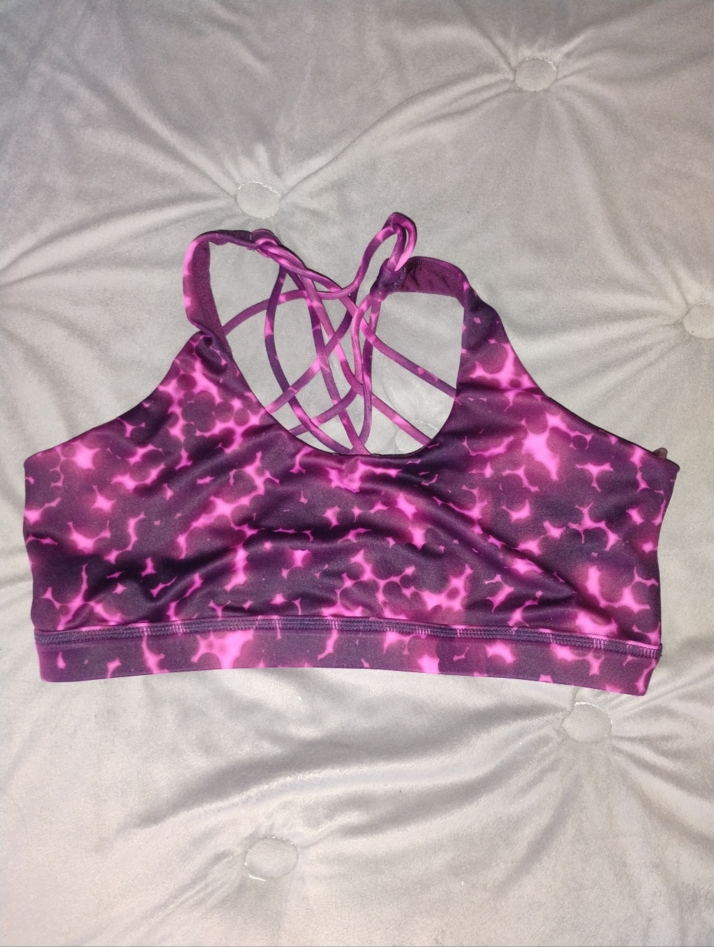 CVG Butterfly Back Bra Pink Constantly Varied Gear Size Large